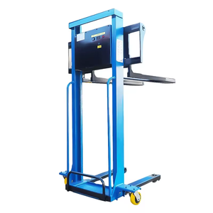 Chariot élévateur autoportant de 1 tonne avec batterie lithium-ion et hauteur de levage de 1,6 m - Chariot élévateur d'entrepôt de qualité industrielle pour charges lourdes - Product Image 1