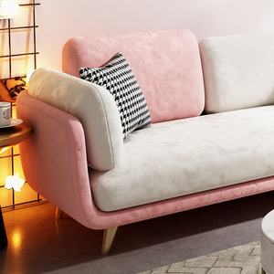 Nueva moda moderna niña muebles rosa, dos, tres asientos sofá apartamento - Product Image 3