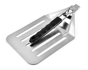 Pelle à <span class=keywords><strong>pizza</strong></span> en acier inoxydable de haute qualité, outils de cuisson pour <span class=keywords><strong>pizza</strong></span>, pelle à <span class=keywords><strong>pizza</strong></span> avec poignée pliable - Product Image 2