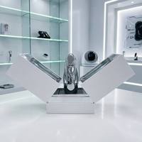 Boîtes cadeaux rigides en papier de luxe personnalisées, emballage avec ouverture magnétique à double porte, logo en feuille d'argent pour les cadeaux cosmétiques