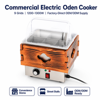 Cubierta Antipolvo de Madera y Acero Inoxidable para Máquina Eléctrica de Oden de 9 Rejillas, Calidad Premium Personalizada, para Equipos Comerciales Profesionales