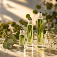 Flacon roll-on en verre transparent Firduas 5ml 10ml 15ml, vide et rechargeable, pour huiles essentielles et parfums de voyage