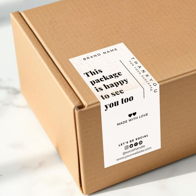 High-Adhesion Rectangular Security Seals for  Cardboard Mailer Box