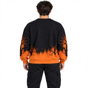 <b>Halloween</b> <b>Sweatshirt</b> Cute Ghost Pumpkin Printed Oversized Terry Crew Neck Long Sleeve Pullover Unisex Autumn Winter Streetwear - Product Image 4