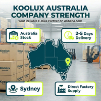 KOOLUX X9 PRO 250W Vélo Électrique à Pneus Larges – Déstockage Australie – Tout-Terrain Sable Neige Boue – Pneus Kenda 250W 25KM/H Fatboy
