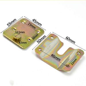 Connecteur de meubles, quincaillerie de <span class=keywords><strong>suspension</strong></span>, charnières invisibles en métal, crochets, tête de lit, support mural pour tableau, support en fer à emboîtement - Product Image 1