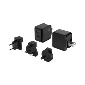 <span class=keywords><strong>Chargeur</strong></span> GaN 65W avec câble rétractable PD Type C <span class=keywords><strong>bloc</strong></span> de charge rapide à double port voyage portable pour MacBook iPhone - Product Image 2