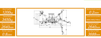 AOLITE CE 35-12 1.2t pelle frontale chinoise chargeuse sur pneus ALT 4WD mini pelle chargeuse pelleteuse arrière houe équipement construction
