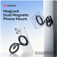 Support magnétique double face pour téléphone Ulanzi MA02, support pliable MagSafe ultra-fin et portable