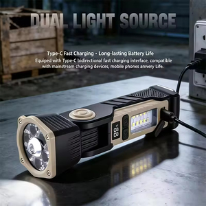 Multifunctional <b>Rechargeable</b> Emergency Car Repair Flashlight <b>LED</b> <b>Working</b> <b>Light</b> with Strong Magnetic Hook for Outdoor Indoor - Product Image 4