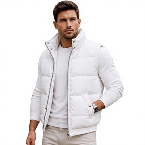 Gilet matelassé léger unisexe, veste sans manches pour l'hiver, vêtement d'extérieur chaud et décontracté, vente en gros - Product Image 1