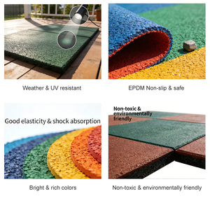 Gránulos de caucho EPDM coloridos de primera calidad, antideslizantes y duraderos para pistas de atletismo, parques infantiles y pisos deportivos al aire libre. - Product Image 5