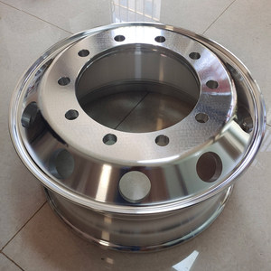 Rueda <span class=keywords><strong>de</strong></span> Camión, Llanta <span class=keywords><strong>de</strong></span> Aleación <span class=keywords><strong>de</strong></span> <span class=keywords><strong>Aluminio</strong></span> <span class=keywords><strong>de</strong></span> 24.5x8.25 Pulgadas, 10 Orificios, Trapezoidal Redonda, para Neumáticos <span class=keywords><strong>de</strong></span> Camión y Remolque 11R24.5, Bujes <span class=keywords><strong>de</strong></span> Aleación <span class=keywords><strong>de</strong></span> <span class=keywords><strong>Aluminio</strong></span> - Product Image 3