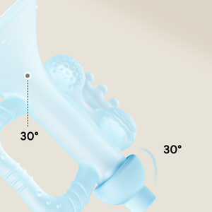 Jouet de <span class=keywords><strong>dentition</strong></span> pour bébé en silicone de qualité alimentaire Newsun, sans BPA, en forme de trompette musicale, doux, facile à saisir, jouet sensoriel unisexe - Product Image 5