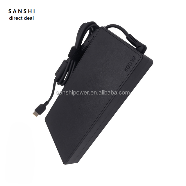 USB square Interface With Pin Charger, Suitable for Lenovo R9000 Notebook Power Adapter Ultra-thin 300W Computer Charger