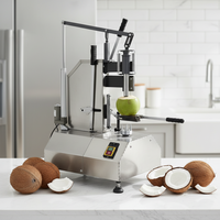 Machine à découper la noix de coco automatique, machine à peler la noix de coco électrique commerciale, éplucheur de coque de noix de coco pour un fonctionnement prolongé