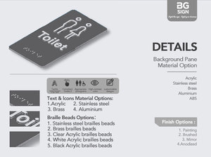ป้าย<span class=keywords><strong>ห้องน้ำ</strong></span>แบบกำหนดเองได้ ไม่ระบุเพศ ป้ายอักษรเบรลล์ ป้ายประตูห้องน้ำ ป้าย<span class=keywords><strong>ห้องน้ำ</strong></span>หญิง ป้าย<span class=keywords><strong>ห้องน้ำ</strong></span><span class=keywords><strong>ชาย</strong></span> ป้ายอักษรเบรลล์สำหรับห้องน้ำ - Product Image 5