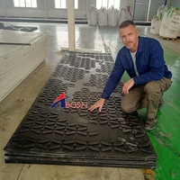 Panneau de route temporaire et de protection pour engins en UHMWPE robuste et durable avec services de découpe/gravure, taille personnalisable, épaisseur 25-40 mm