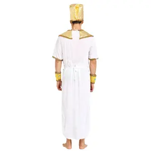 Carnival Party Halloween Cosplay Adult Men's Ancient Egyptian Pharaoh Prince King Of The Nile Costume