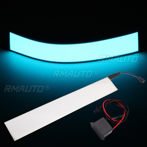Bande lumineuse EL flexible 30x5cm 12V, panneau électroluminescent avec onduleur pour maison, voiture, fête - Product Image 4