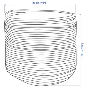 卸売割引製品カスタム植物バスケット織り家の装飾織り植物バスケット綿ロープバスケットハンドル付き