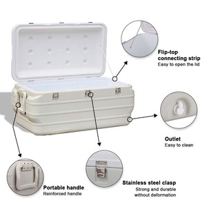 Lo lắng-miễn phí sau bán hàng 170L công suất lớn Polystyrene cách điện nhựa Giao Thông Vận Tải cá hộp mát cho ngoài trời - Product Image 5