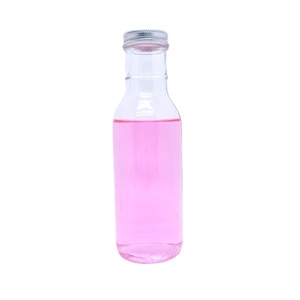 Botella de Vidrio Transparente de 8oz 12oz 16oz con Tapa de Aluminio y Plástico Hermética para Jugos y Bebidas Alcohólicas - Product Image 5