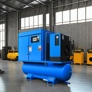 Tất cả trong một máy nén khí trục vít 7.5KW 11Kw 15KW 22Kw 30HP Áp suất làm việc 8bar 10BAR 12 bar 16bar với bể có máy sấy - Product Image 2