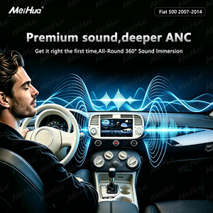 Accesorios Interiores para Vehículos de Fábrica Meihua, Unidad Principal con Pantalla Táctil de 7 Pulgadas, Reproductor Multimedia para Automóvil con WiFi 4G y DSP para <span class=keywords><strong>Fiat</strong></span> <span class=keywords><strong>500</strong></span> 2007-2014 - Product Image 5
