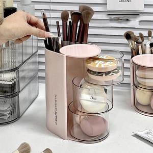 OWNSWING 3-layer <strong>Sponge</strong> Powder Puff Storage Box Layer Rotating Hair Accessories Organizer Box <strong>Makeup</strong> Brush <strong>Holder</strong> - Product Image 6