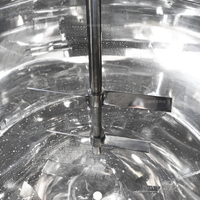 Cuve de mélange liquide en acier inoxydable 100L-500L avec agitateur, chauffage électrique, cuve de mélange à double enveloppe en acier inoxydable
