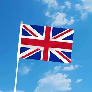 ธงมือถือขนาดเล็กทำจากโพลีเอสเตอร์ขายส่ง ธงอังกฤษแบบโบกมือพร้อมด้ามพลาสติก - Product Image 6