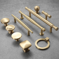 Poignées de meuble modernes en alliage de zinc, finition poudrée, poignées de garde-robe solides, boutons de tiroir nordiques, quincaillerie de porte de cuisine pour villa