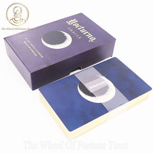 Cartas del <span class=keywords><strong>Tarot</strong></span> <span class=keywords><strong>Luna</strong></span> Neón a Todo Color, Impresión de 70*120 mm, Baraja de Cartas Personalizada - Product Image 4