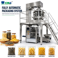 Machine d'emballage et d'étiquetage alimentaire entièrement automatique à haute productivité pour sacs en plastique, pochettes et boîtes avec certification CE