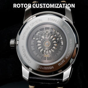 Reloj de Lujo Mecánico Automático con Minutos Retrogrados y Horas Saltantes SW200, Edición Limitada con Complicaciones, Diseño Único - Product Image 5