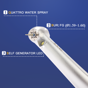 Z800LG Handpiece Turbin Udara Portabel, Kepala Mini Bedah Kecepatan Tinggi Generator Otomatis Led Harga <span class=keywords><strong>Unit</strong></span> Kursi <span class=keywords><strong>Dental</strong></span> - Product Image 3