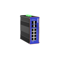 Switch Ethernet Industrial Administrado de 8 Puertos 10/100/1000Mbps con 4x 10G SFP, Switch de Red L3