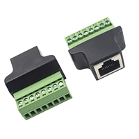 RJ45 Breakout 8P8C Buchse auf 8-Pin Schraubklemmen-Anschluss