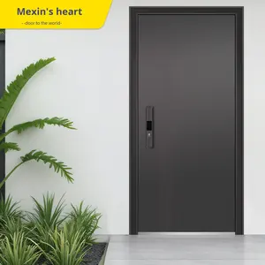 Porta de entrada em aço | Disponível como porta desigual | Porta da frente para casa e Villa com impressão digital Smart Lock ZK-6251 - Product Image 6