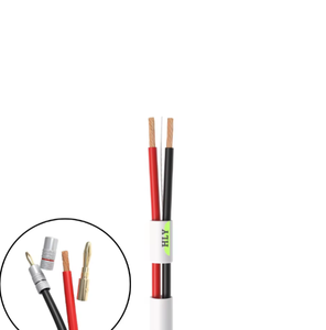Câble audio stéréo professionnel pour haut-parleur de voiture, encastrable, homologué CL2 CL3, gaine PVC, 2 conducteurs 16 AWG, 100m pour lecteur DVD - Product Image 1