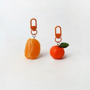 Lindo Llavero Naranja con Forma de Fruta, Adorno Colgante Pequeño, Joyería de Moda, Regalo para Mujeres y Niños - Product Image 2