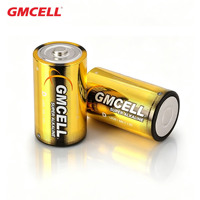 Baterai GMCELL Alkaline Ukuran D LR20 18000mAh Heavy Duty 1.5V untuk Mainan, Peralatan Rumah Tangga & Perkakas Listrik - Daya Tahan 5 Tahun