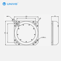 Gyroscope à fibre optique UNIVO UBTP1300 RS422 115200-921600 Baud OEM Garantie 2 ans 6W Puissance Robots mobiles UAV marins AGVs