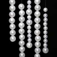 Décoration suspendue de style romantique de 8 cm pour célébration de mariage, toile de fond DIY, sphère circulaire blanche perlée