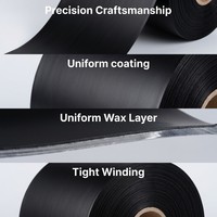 Cinta de Transferencia Térmica Resistente a la Intemperie, Resina de Cera TTR 110mmx90m para Etiquetado de Palés en Logística Exterior, Cinta Duradera para Impresora Zebra