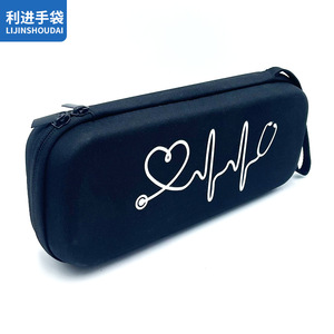 Lijinshoudai EVA Stethoscope Storage Bag Black <b>Hard</b> <b>Shell</b> Protection <b>Case</b> For Medical Use - Product Image 1