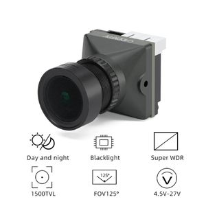 Ventes chaudes - Caméra Caddx Ratel PRO 1500TVL 16:9/4:3 NTSC/PAL 125 degrés, vision nocturne à lumière noire, noire, pour accessoires de drones - Product Image 6