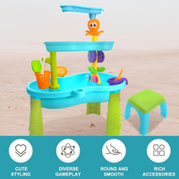 JinYing Nouvelle Arrivée Jeu Extérieur Trois Couches Trois Pieds Plage de Sable Table à Eau Enfants pour Enfants Tout-Petits