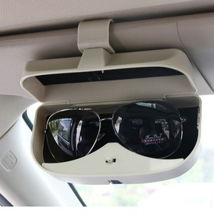 Étui à lunettes multifonctionnel, boîte de rangement, matériau carbone, accessoires de voiture, kits intérieurs, pare-soleil, porte-lunettes, dropshipping - Product Image 6